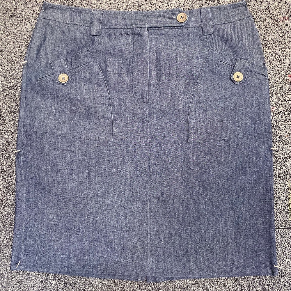 Sandro Dressy Denim Pencil Skirt 12